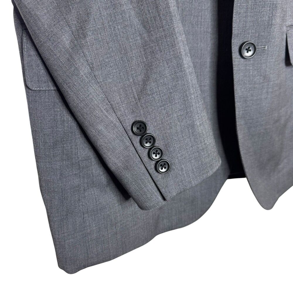 BONOBOS SLIM FIT JETSETTER Mens 42R Jacket 38x29 Pant Gray Wool 2 Piece Suit EUC - Picture 6 of 13